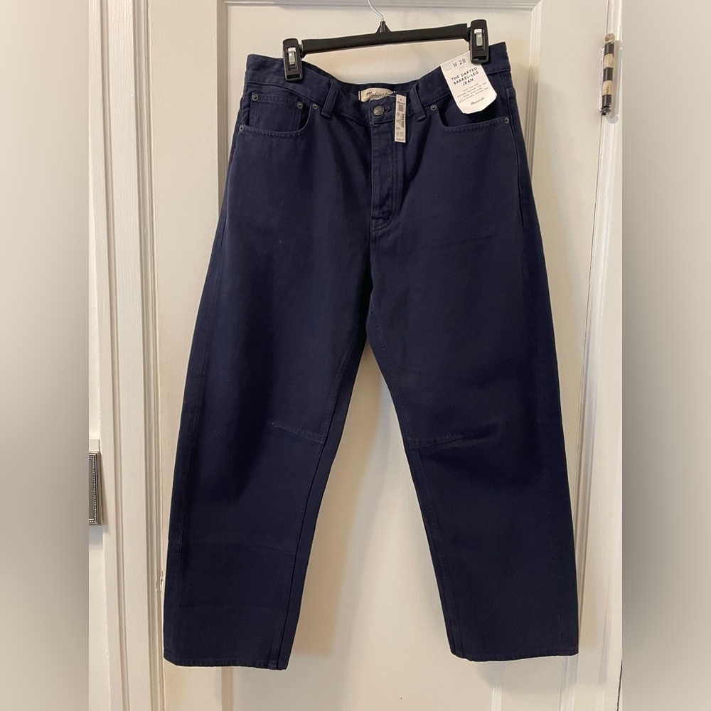 Madewell The Darted Barrel-Leg Jean